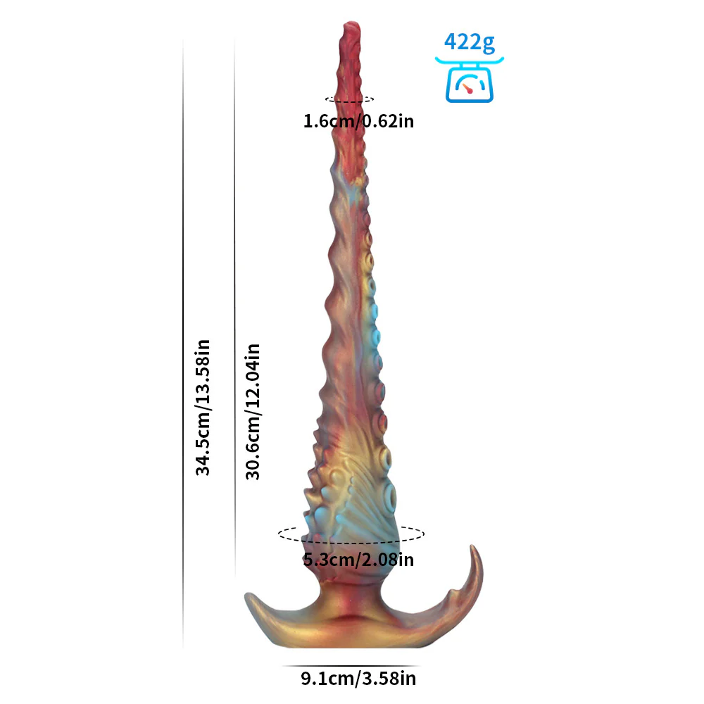 mixed color ultra thick octopus shaped anal plug - Image 5