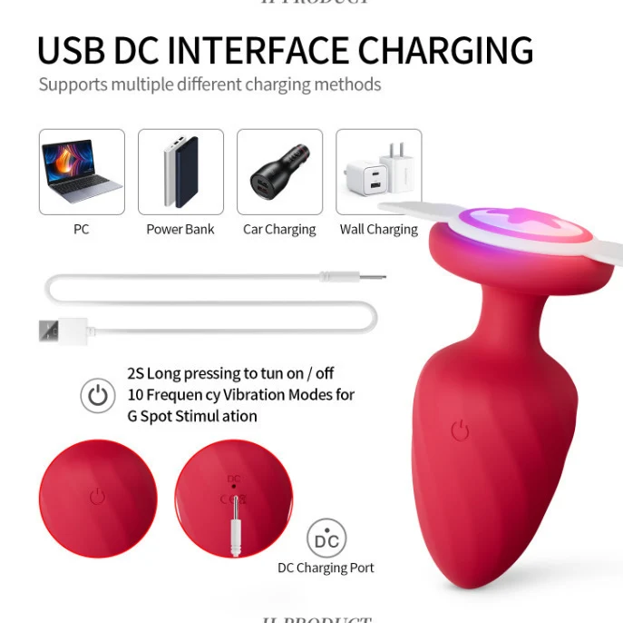 silicone luminous anal plug - Image 3