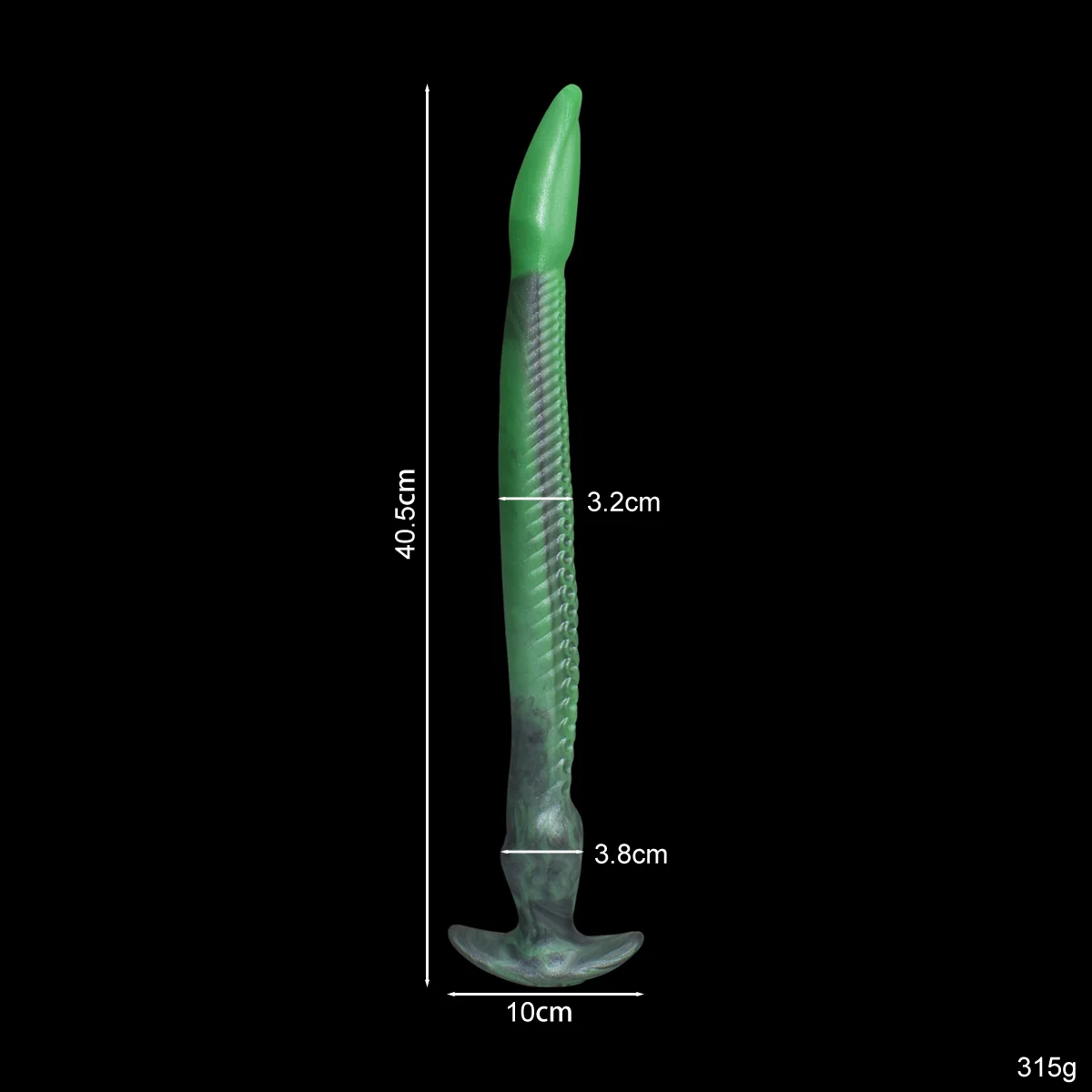 Dark green eel, suitable for both vaginal and anal use - Image 7